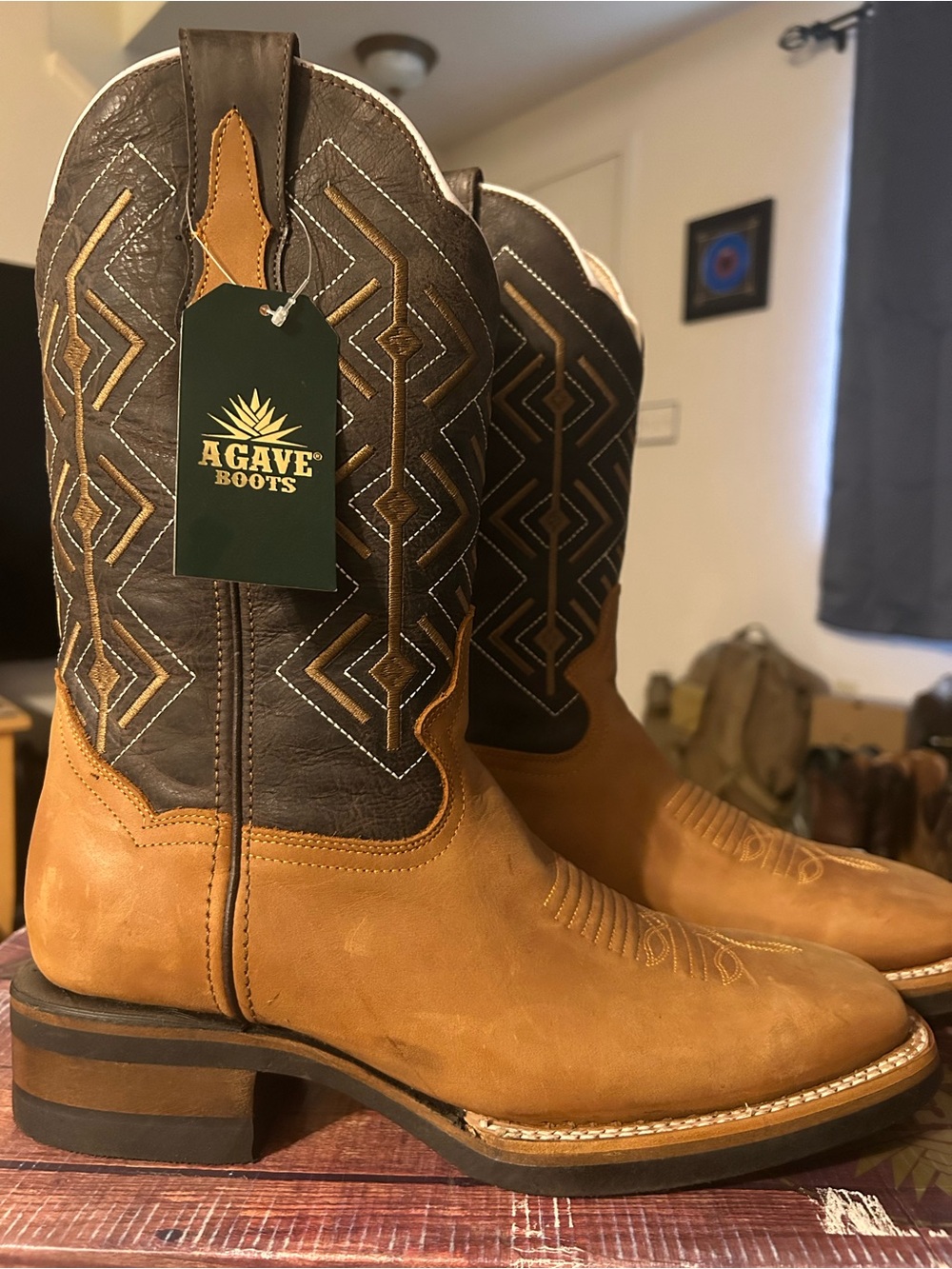 Agave - Men’s Two-Tone Brown Western Cowboy Boots